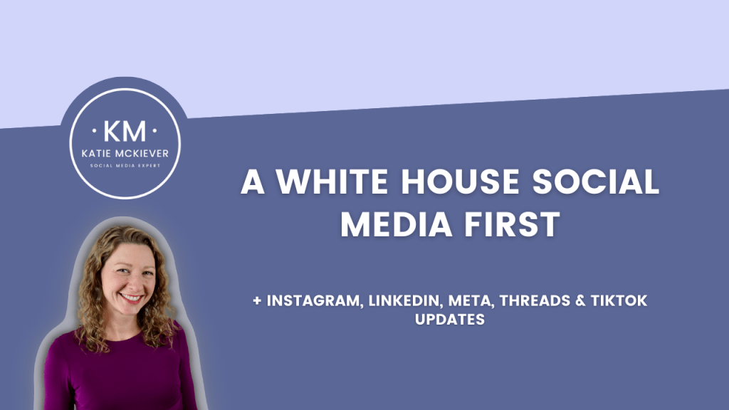 A White House social media&nbsp;first